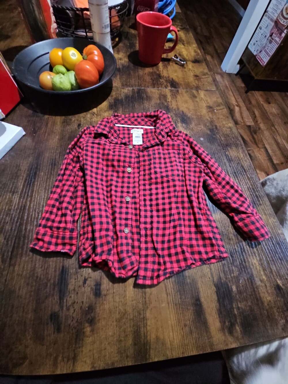 Carter's Buffalo Plaid Shirt Size 18m
